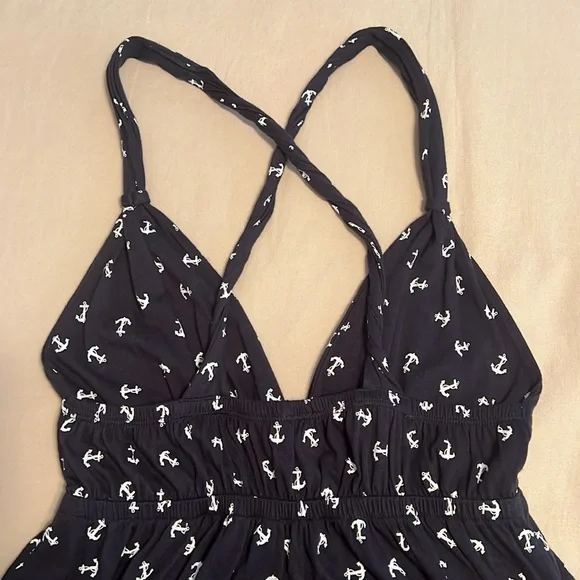 Xhilaration Navy Anchor Print Dress - Picture 4 of 5
